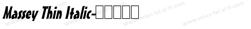 Massey Thin Italic字体转换